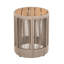 Table d'appoint d'extérieur en corde de rotin et bois d'acacia-1042445897
