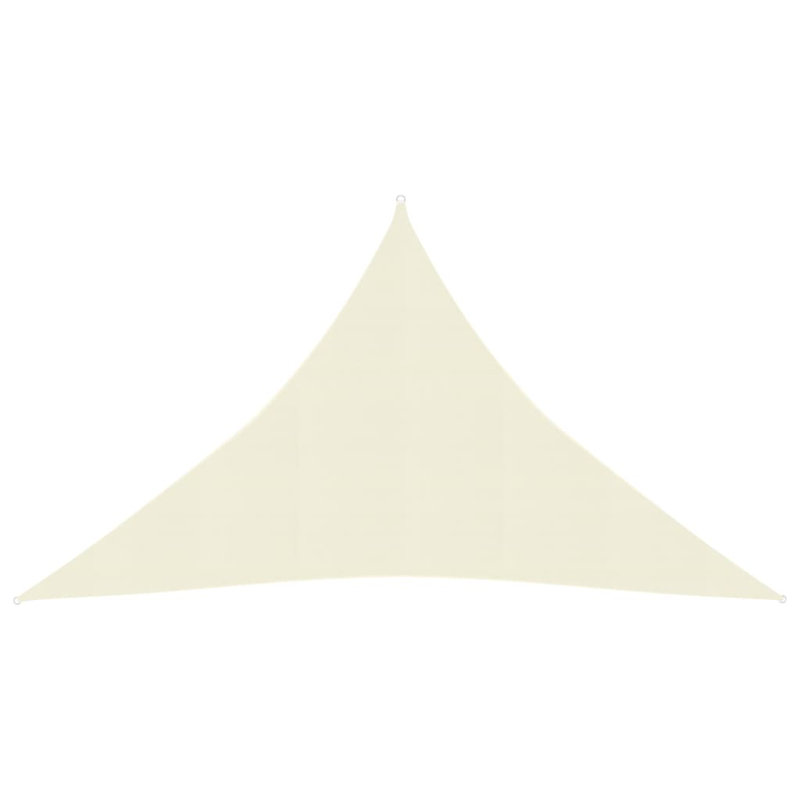 Arrya 2.5m x 2.5m Triangular Shade Sail, Cream