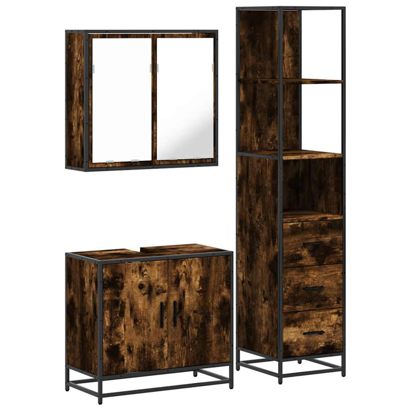 Bathroom Furniture Suite, Rustric Brown