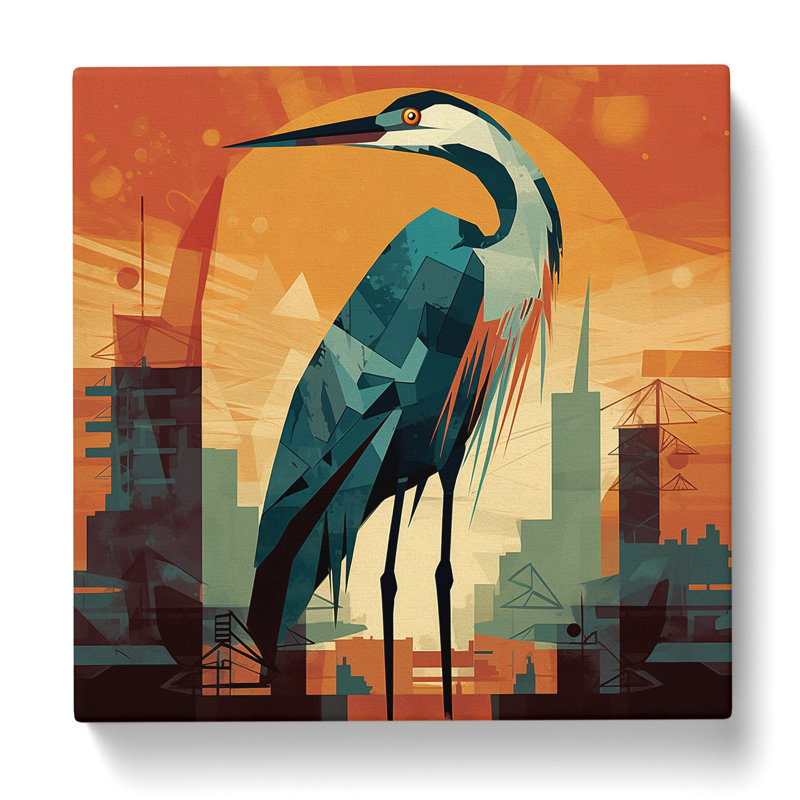 Heron Constructivism - Wrapped Canvas, 50cm H x 50cm W x 3cm D