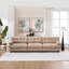 Deep Seat Sectionals, Wood Frame Modern 123 Inch Sofa For Home Family