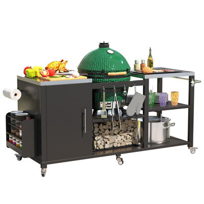 Outdoor Grill Table For Big Green Egg
