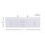 Ensemble de meuble-lavabo mural double l 72 "Glasgow-2109853509