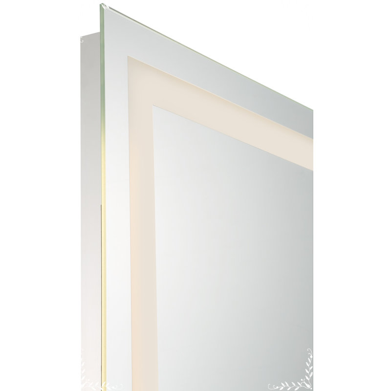 Metal Flat LED Mirror, 32" x 24"