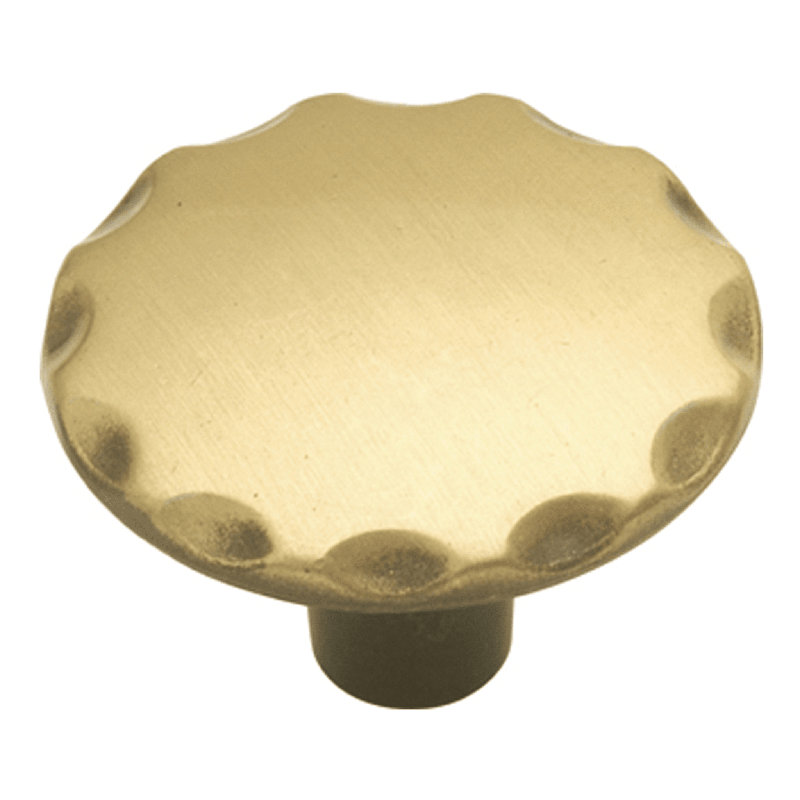Cavalier 1 1/8" Diameter Mushroom Knob, Antique Brass