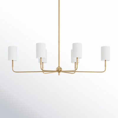 Rowley 6 - Light Metal Dimmable Chandelier