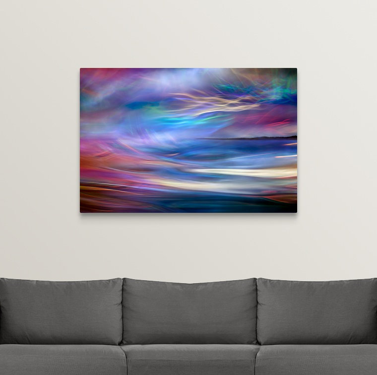 «Evening Ferry Ride», reproduction de photo sur toile, H 32 po x l 48 po x P 1,5 po
