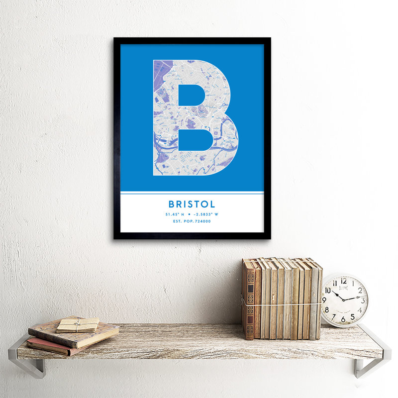 Bristol England United Kingdom City - Single Picture Frame Typography