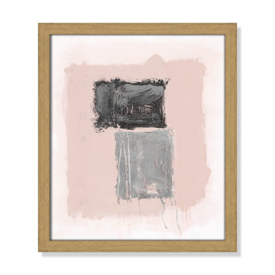 Pink, Black and Silver Shimmer II Print