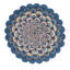 Masquerade Geometric Area Rug in Blue/Beige-1232114496