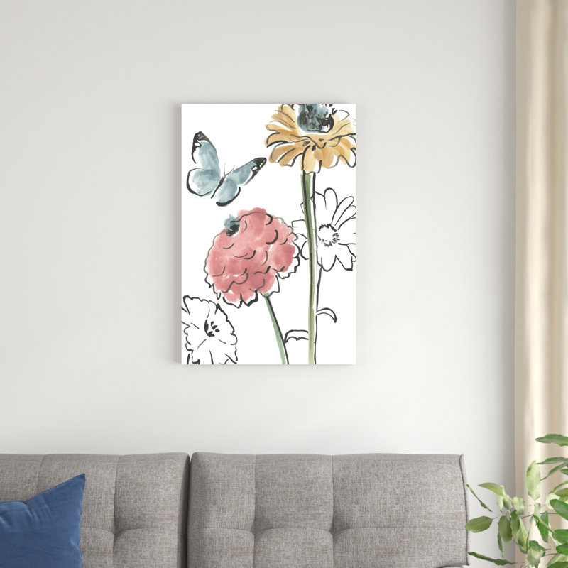 Boho Florals III, H 48 po x l 32 po x P 1,25 po