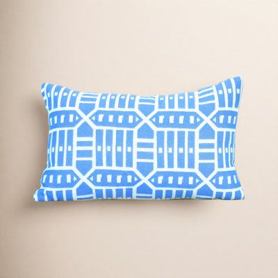 Pacifica Geometric Outdoor Reversible Throw Pillow