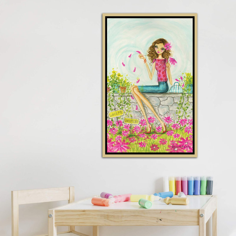 Printemps à Summerside # 4, art, Toile encadrée d'or, H 40 po x l 26 po x P 1,5 po