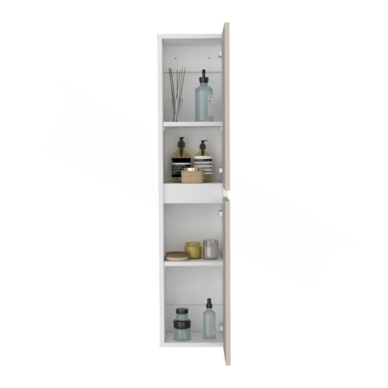 Solution de rangement murale moderne pour deux pièces Nettleton