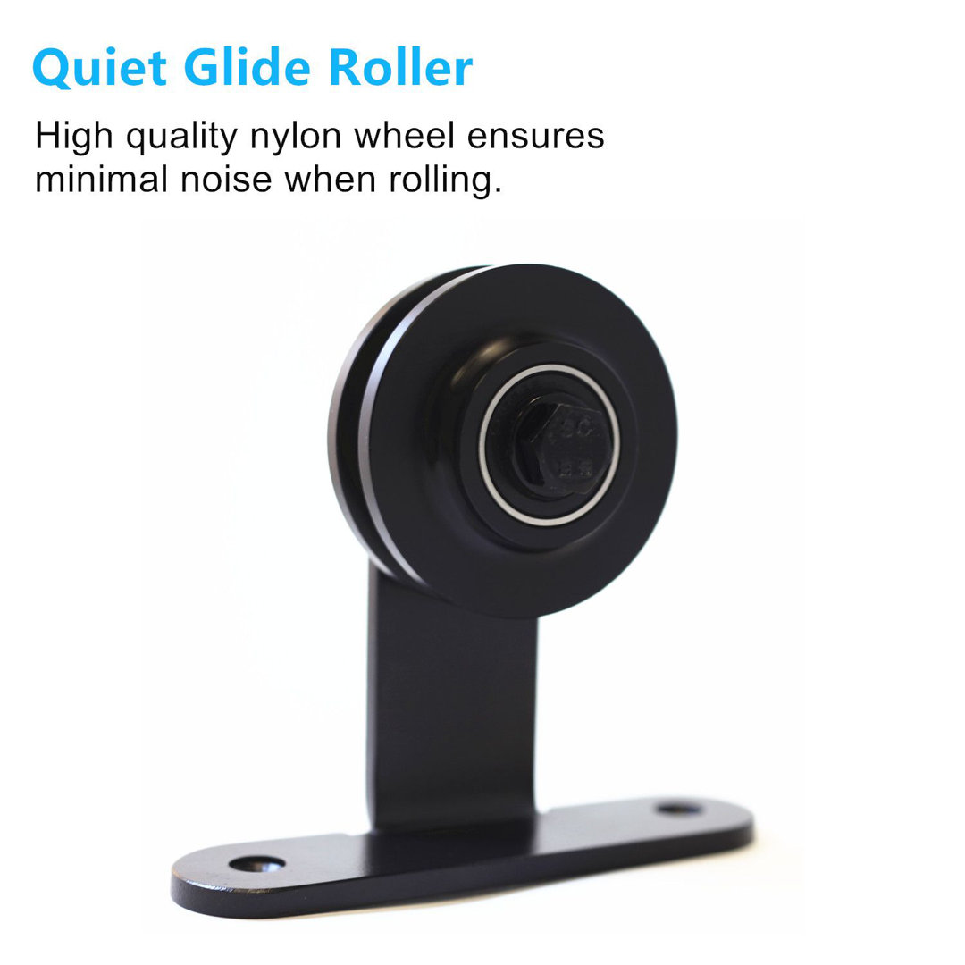 Black Carbon Steel Metal Roller(s) (Set of 2) Homacer