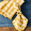 Gingham Ruffle Napkin-1853044749