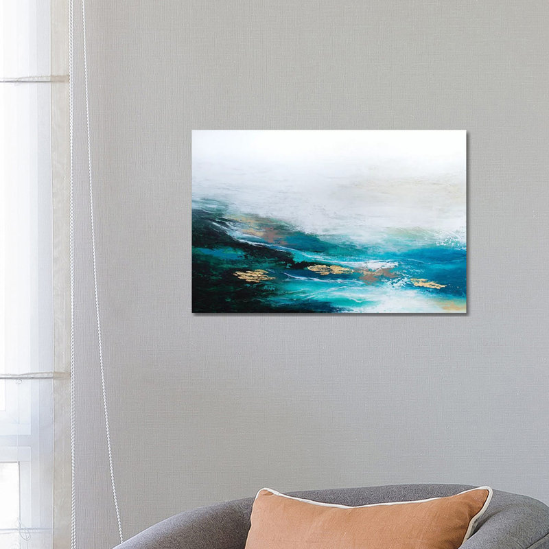 Verdant Wave - Print on Canvas, Wrapped Canvas, 66.04 cm H x 45.72 cm W x 1.91 cm D