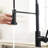 Matte Black Kitchen Faucet, Pull Out Spray Head, Single Handle, Provide A Long-Lasting Solution For Your Stylish Faucet With , Enhance Functionality-1306107373