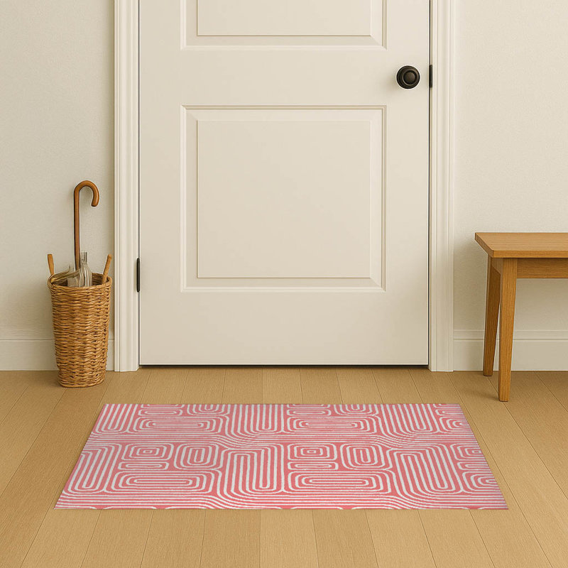 Timeless Walk Indoor Doormat, Dusty Rose, 48" W x 72" L