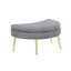 Fauteuil comtable moderne simple gris de 43 pouces, fauteuil simple et confortable, salle de réunion, salon, chambre à coucher