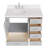 42.25'' Single Bathroom Vanity with Carrara Quartz Top-94668830
