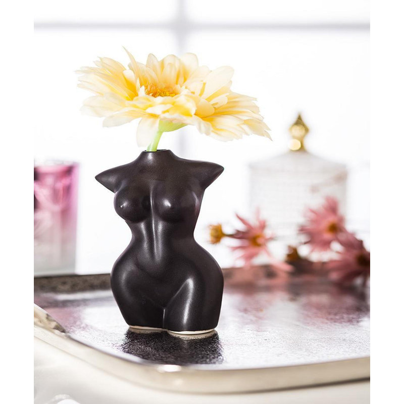 Body Bud Vase, Matte Black