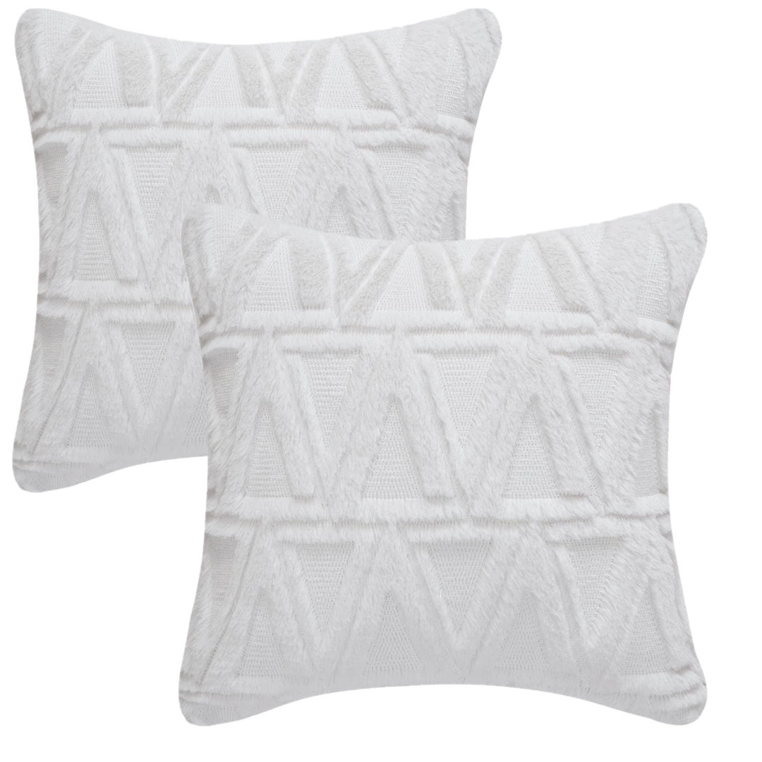  Faux Fur 18'' Throw Pillow Cover (Set of 2) WARISI 