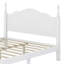 Structure de lit plateforme en bois, lit plateforme de style rétro avec support en lattes de bois-1056716079