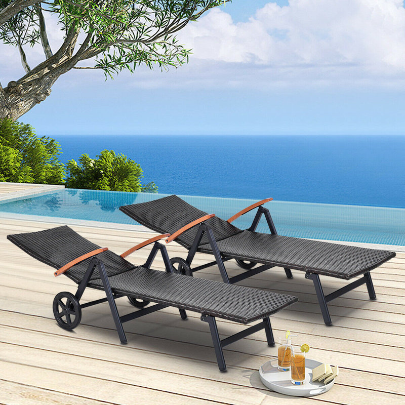 Chaise longue inclinable Moyer