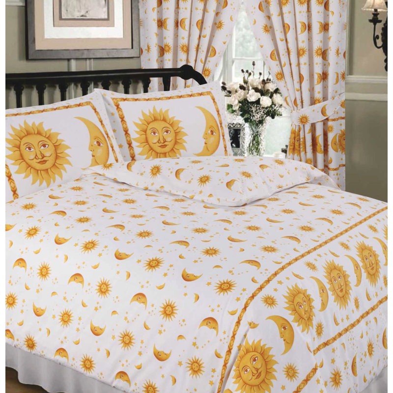 Sun And Moon White Rives Pencil Pleat Semi Sheer Curtains
