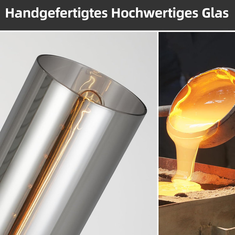 1 - Light Stainless Stee Cylinder Pendant