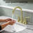 4 Inch 2-handle Bathroom Sink Faucet with Drain Assembly-118659765