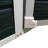 8x4ft Garden Resin Shed - 2 Windows, Lockable Door Material For Use Black With Windows Natural