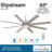 Slipstream 65" 8-Blade LED Smart Standard Ceiling Fan with Remote Control and Light Kit Included-41666968
