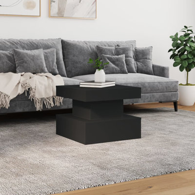 Metro Lane Coffee Table With LED Lights Concrete 50X50x40 Cm