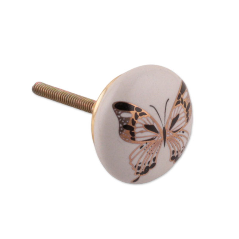 Ensemble de 5 boutons en céramique faits à la main Novica