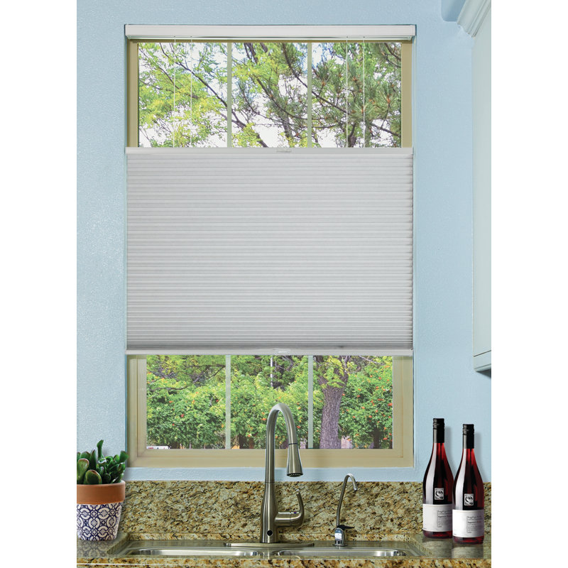 Top Down/ Bottom Up Cordless Blackout Cellular Shade, 72"L, 29"W, White