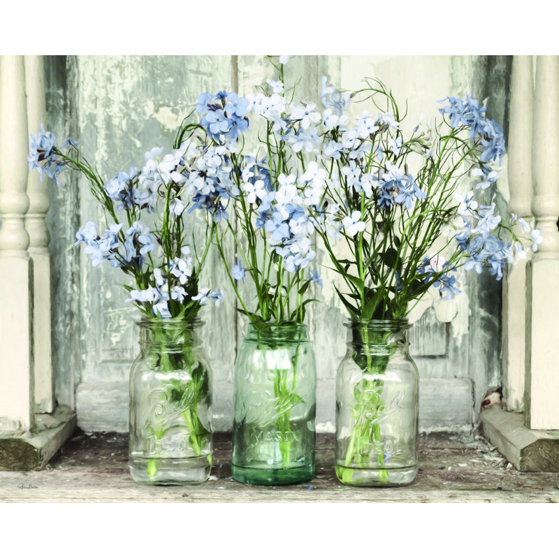 «Blue Roadside Beauties» par Lori Deiter, reproduction sur toile tendue, H 12 po x l 16 po