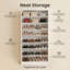 Range-chaussures à 9 niveaux avec tablettes réglables