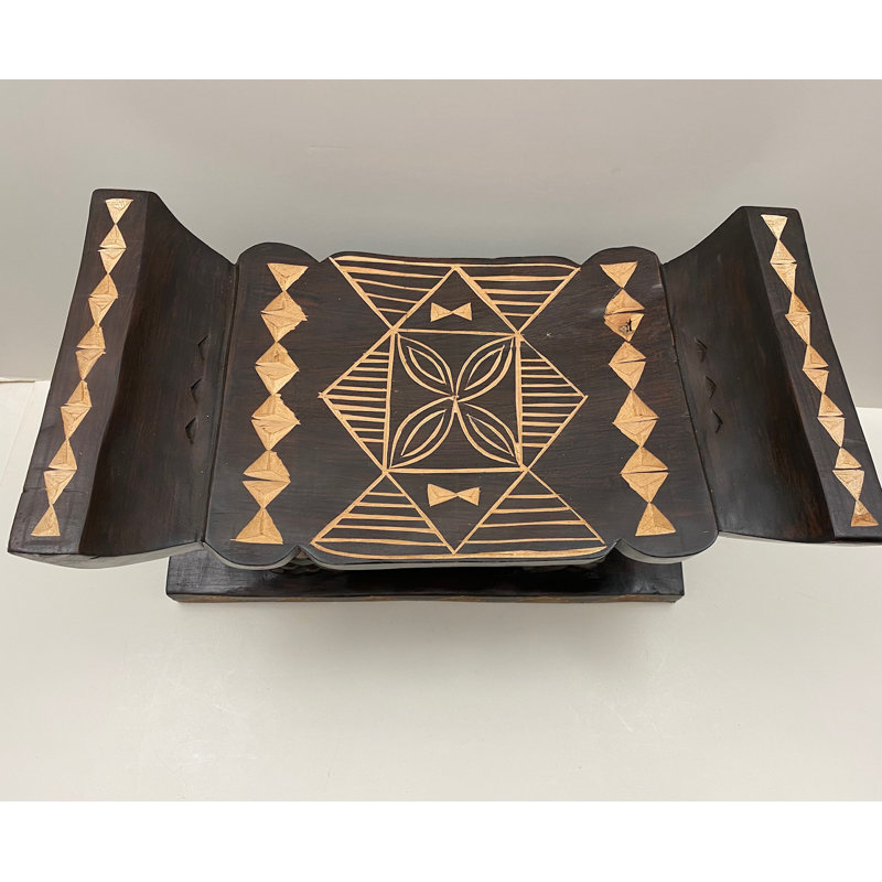 Tabouret décoratif en bois massif