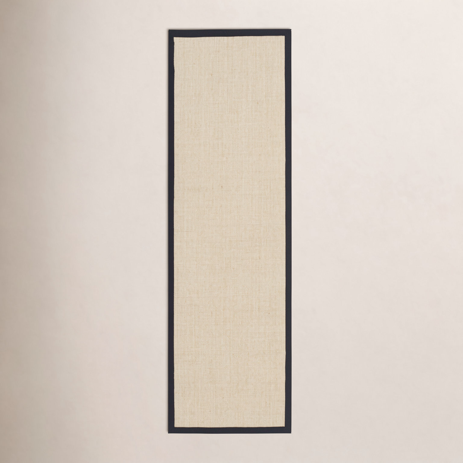 Maize Black Jute Rug, Runner 2'6" x 8'