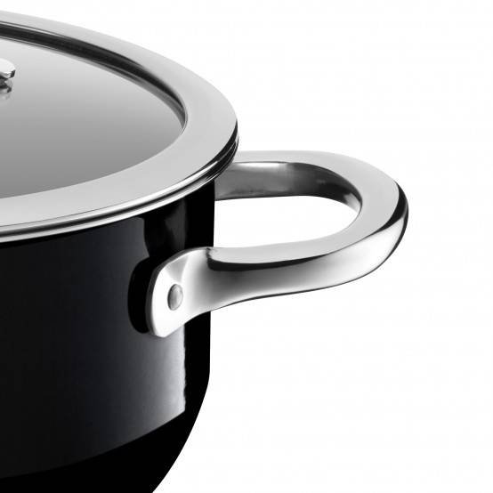 Passion Pot Set with Lids, Black