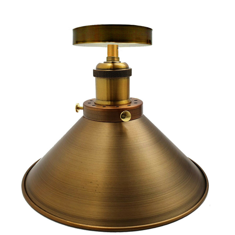 Boldt Semi Flush Mount, Yellow Brass, Yellow Brass