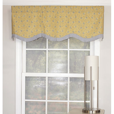 Bingley Cotton Floral Scalloped Window Valance