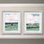 Pastel View I-ensemble de 2 reproductions d’art graphique encadrées sur papier
