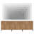 94.5" Reeded Accent Cabinet Set With 6 Doors And Drawers, Modern Credenza Storage Cabinet With Metal Legs For Living Room, Entryway, Hallway-384882864