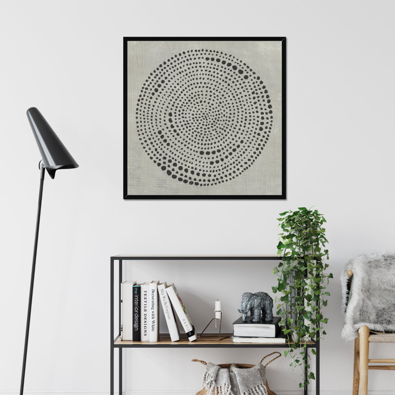 Mythos I by Chariklia Zarris - Painting on Canvas, Black Framed Paper Print, 34cm H x 34cm W