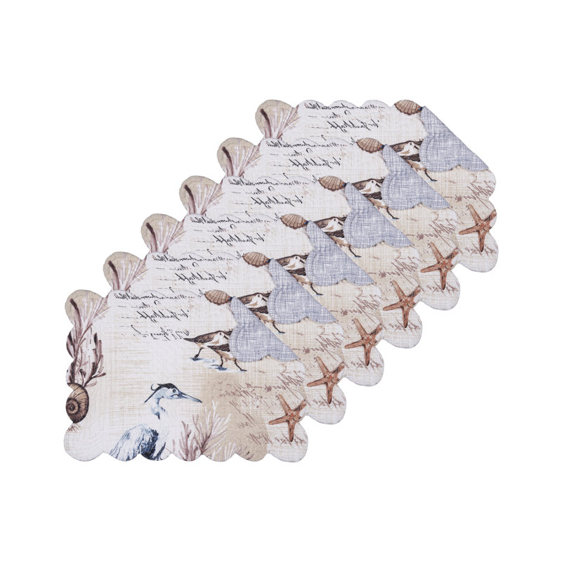 Ensemble de 6 napperons en coton Brunswick Island