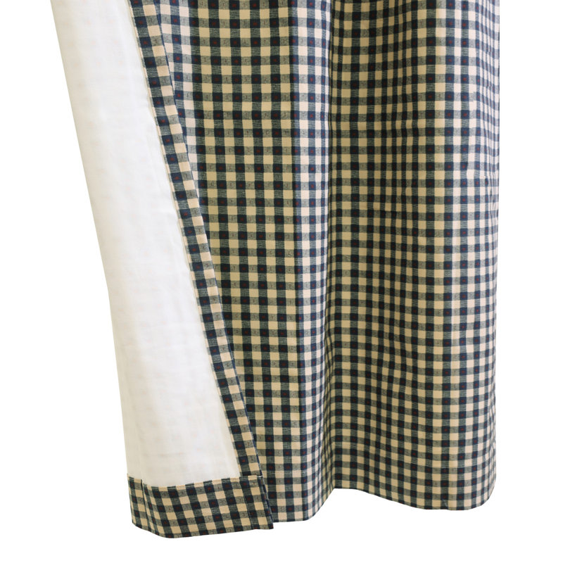 Rideau 100% coton Timm, Bleu marine, L 40 po x L 84 po