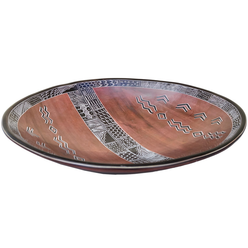 Handmade West-African Patterned Soapstone Accent Bowl